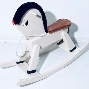 Vintage Children&#39;s Rocking Horse / Wooden Toy 1980s