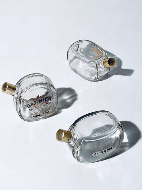 Antique Garnier Liqueur D'OR Paris Liquer Bottle Set / 20s Vintage