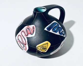 ヴィンテージ SCHEURICH KERAMIK ファットラバ花瓶（ローラ装飾）517