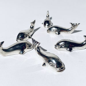 シルバーメッキ クジラ カトラリーレスト 箸置き 6個 / フレンチ