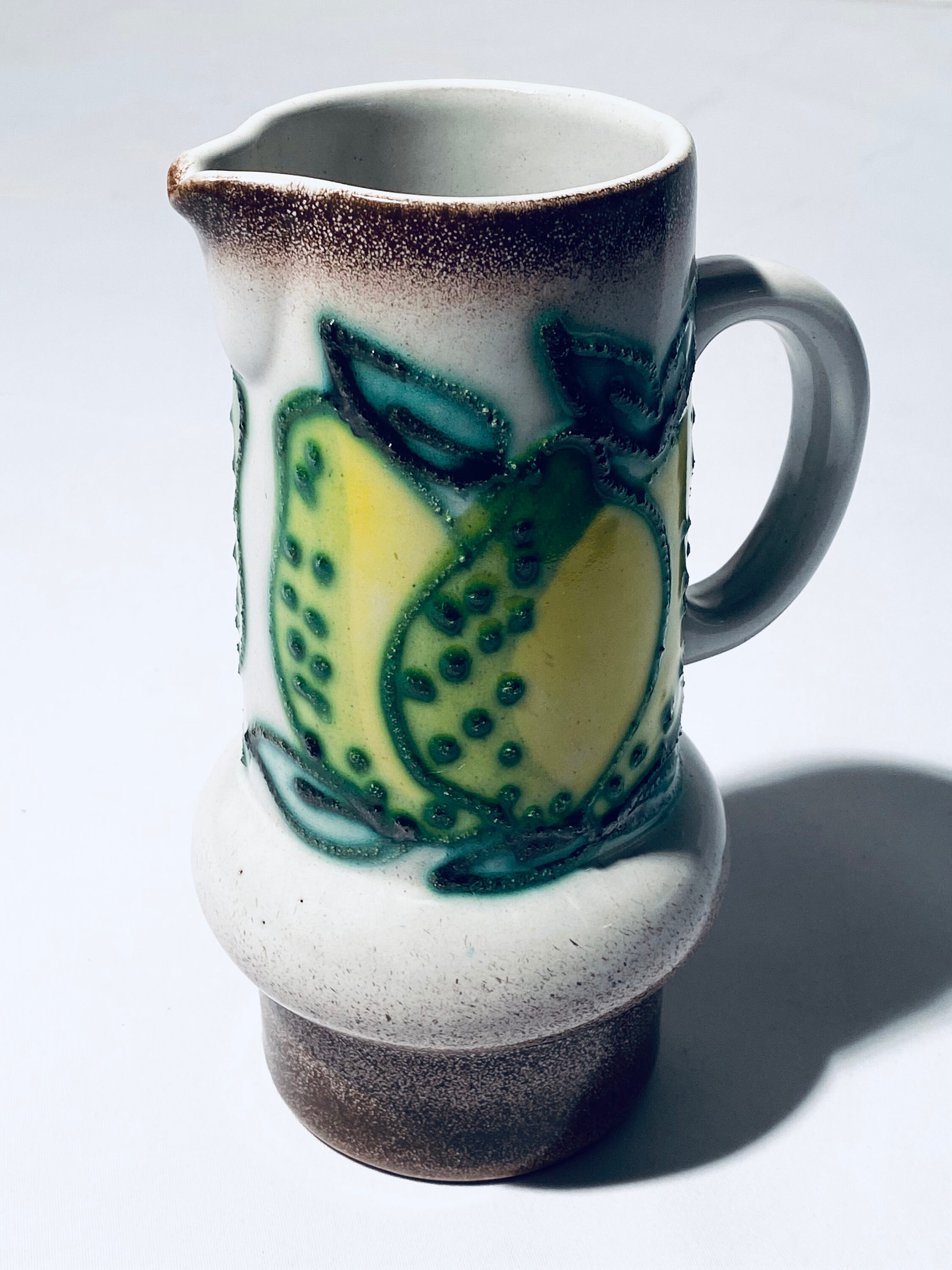 【東ドイツ Strehlaのジャグ】ミッドセンチュリー 360 Strehla Keramik GDR Ceramic Jug Pitcher Vase / Vintage Decor 1960s