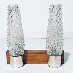 Mid-Century Kaiser Leuchten Double Light Wall Lamp / 1960s Vintage Design