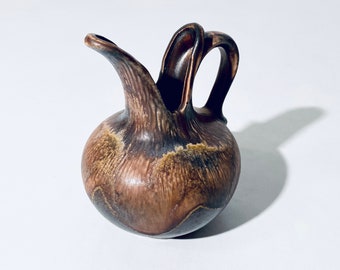 Dümler & Breiden Brown Ceramic Jug Vase / Vintage WGP Decor 1960s/70s