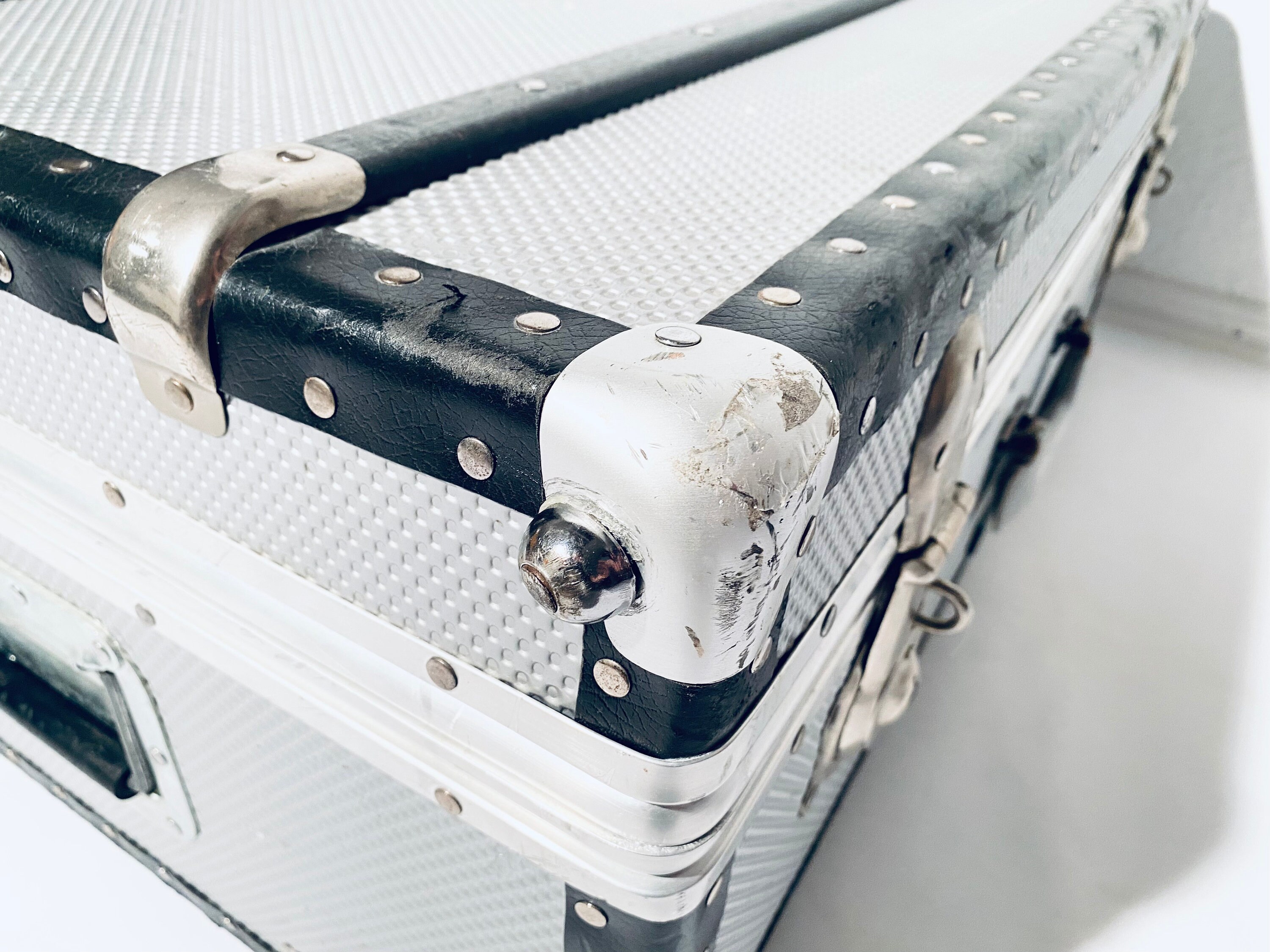 Vintage Rimowa Aluminum Travel Suitcase / Luxury Home Decor 1950s