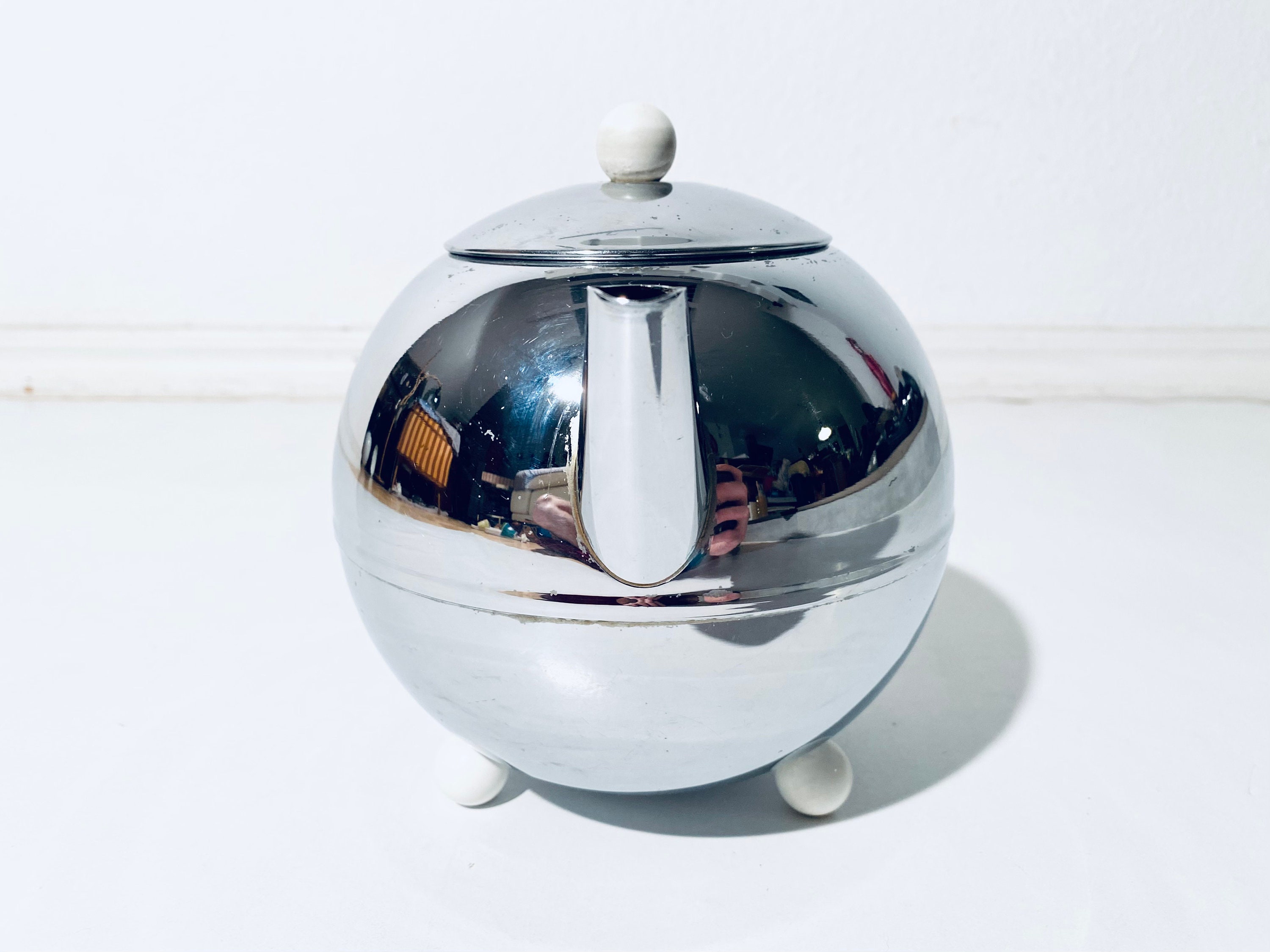 Bredemeijer Duet Bella Silver Tea Pot Hilversum Holland / Classic 
