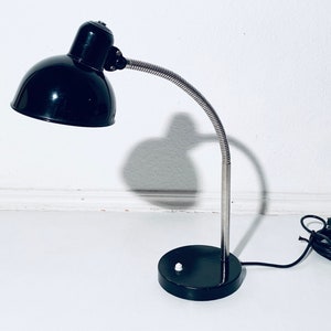 Kaiser Idell 6561 Lamp Black Industrial Table Lamp / Vintage Christian Dell Decor 1930s