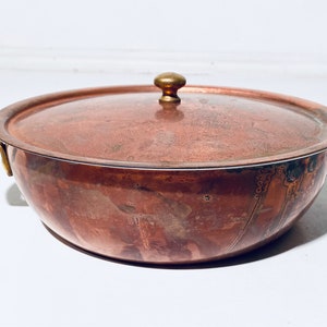 Traditional Spring Copper Cooking Pot / Made in Switzerland / Sheraton Hotel Frankfurt image 2