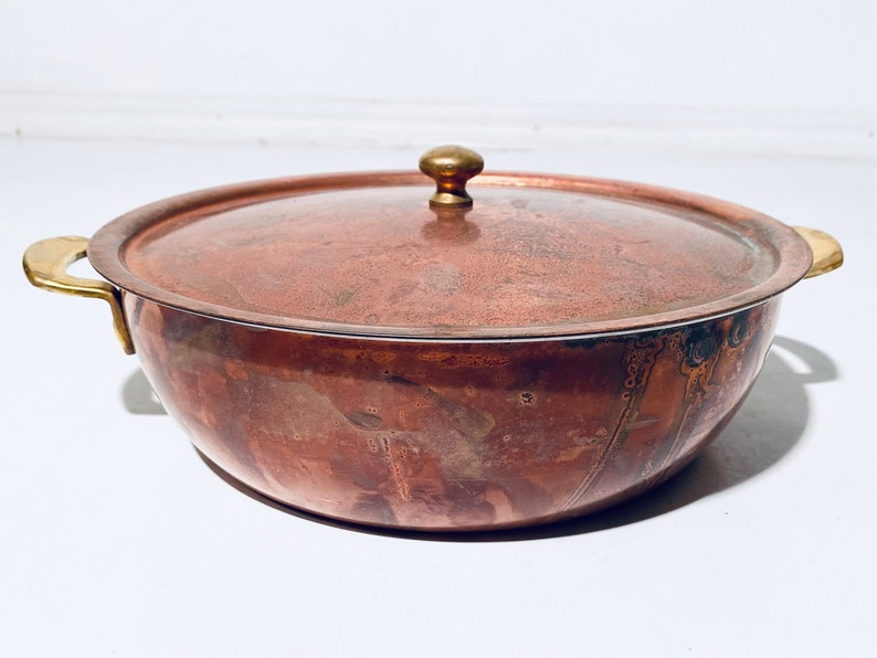 Traditional Spring Copper Cooking Pot / Made in Switzerland / Sheraton Hotel Frankfurt image 2