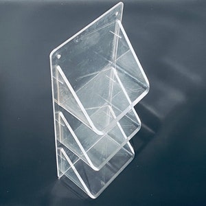 Vintage Perspex Acryllic Plastic Shelf Display Stand / 1970s 1980s Home Decor