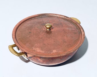 Traditional Spring Copper Cooking Pot / Made in Switzerland / Sheraton Hotel Frankfurt