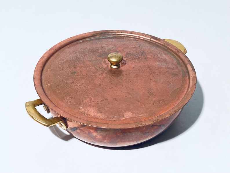 Traditional Spring Copper Cooking Pot / Made in Switzerland / Sheraton Hotel Frankfurt image 1