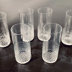 6 Rare Iittala Riihimäen Nanny Still Grappo Vintage Water Glasses Drinking Set / 1960s Finland