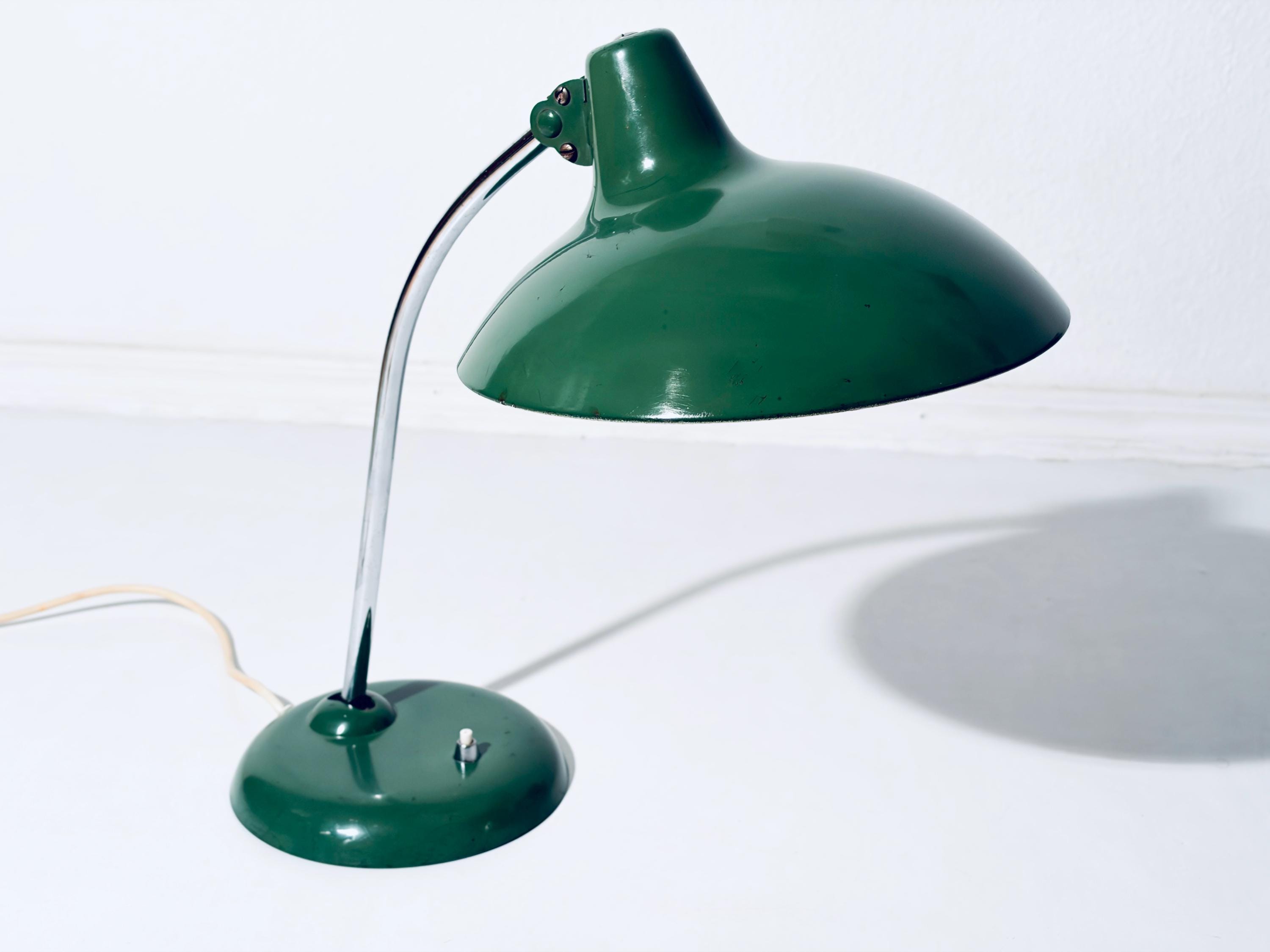 Kaiser Idell Green Desk Lamp Bauhaus / Christian Dell Model 6786