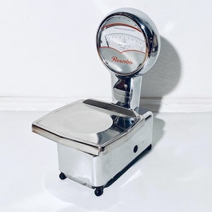 Bilancia professionale Rewebo Shop TN2 in argento di grandi dimensioni degli anni '50 / Arredamento da cucina di metà secolo, Germania