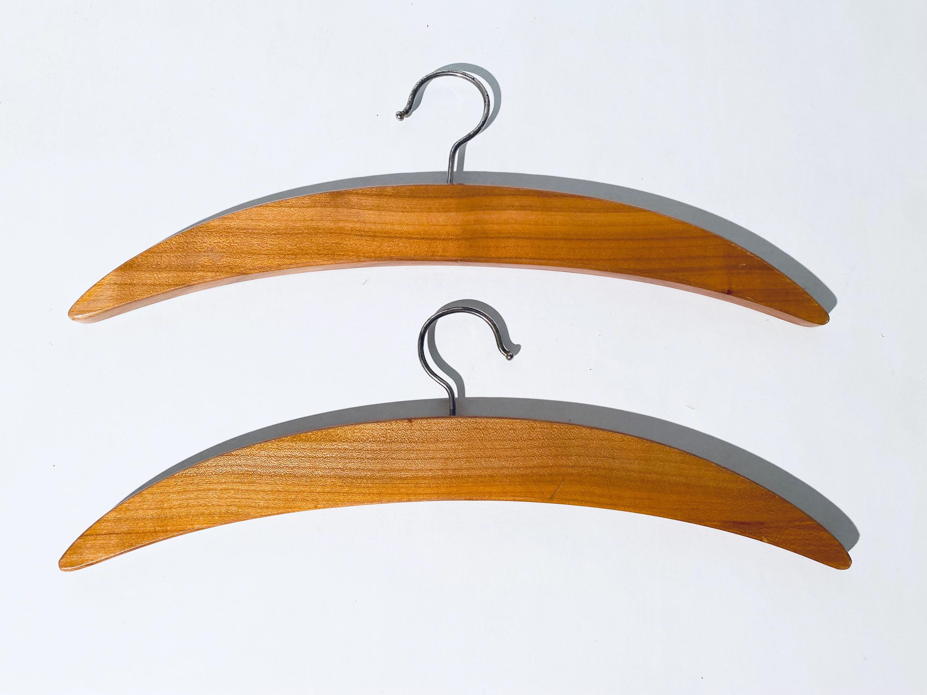 Two 1960s Wooden Coat Hangers / Germany Mid-century Vintage Decor