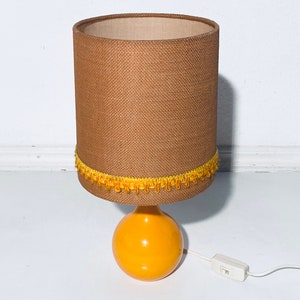 Aro Lamp Space Age Orange Table Lamp Bedside Lamp / 70s Vintage Decor / Model 452