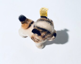 Steiff Stuffed Dog Toy “bully” Bulldog / 1950s Vintage / Germany