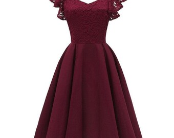 ella patchwork prom dress