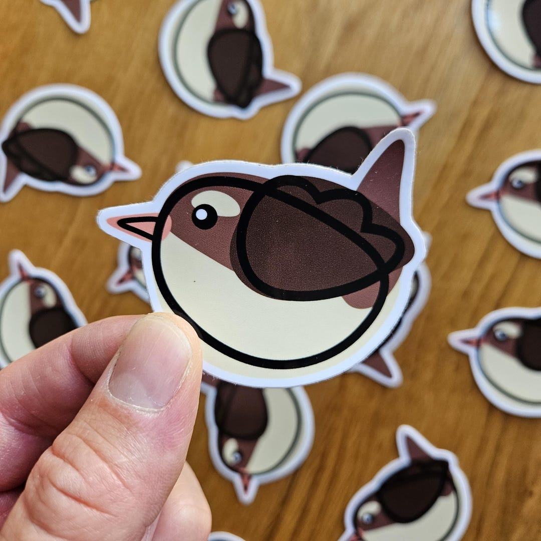 Eurasian Wren Borb Sticker | Glossy Vinyl Die-cut - Etsy