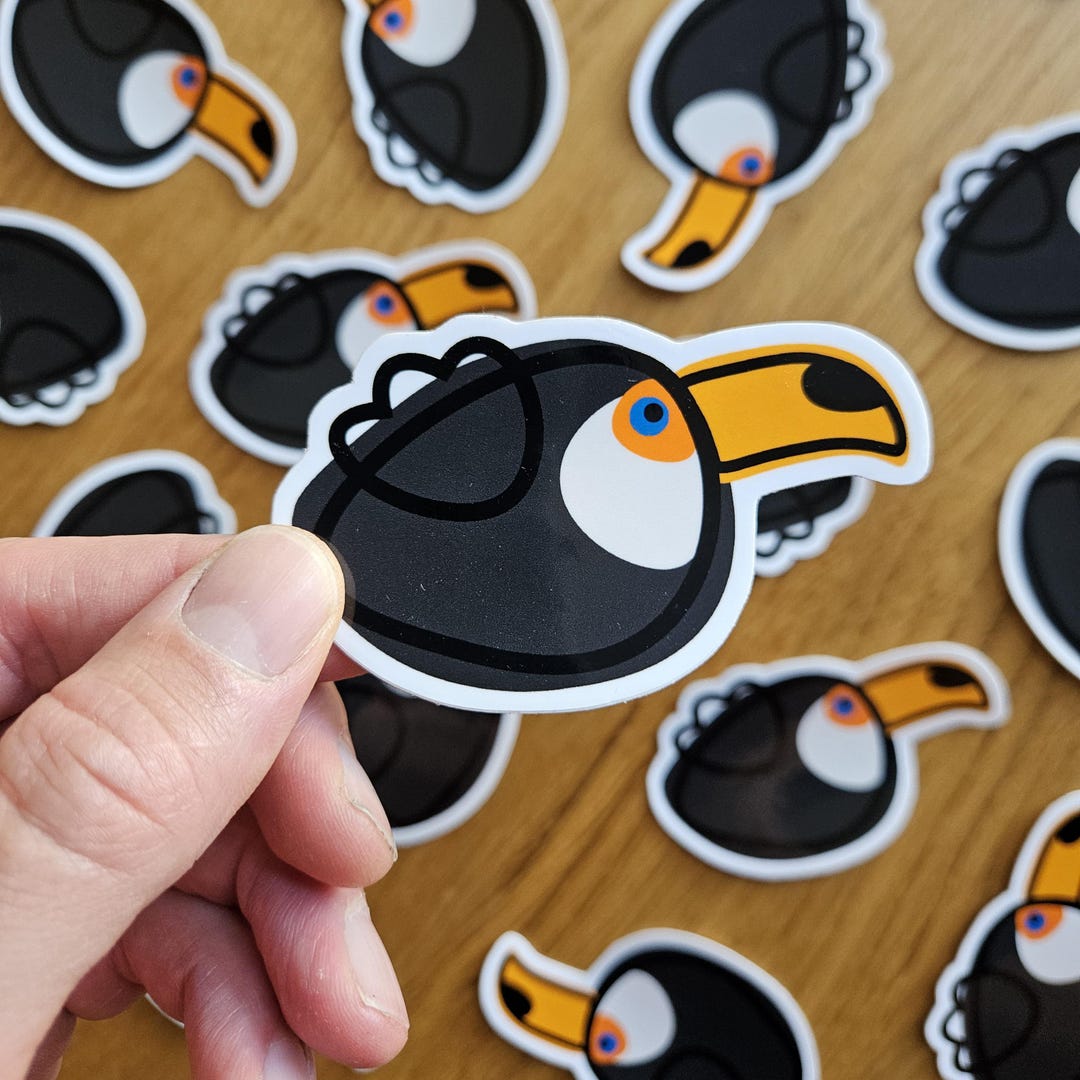 Toco Toucan Borb Sticker | Glossy Vinyl Die-cut - Etsy
