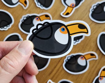 Custom order for Geoff, 10x toco toucan borb sticker.
