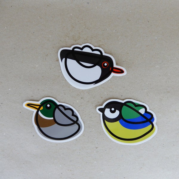 Stickerpack 4 | Mallard | Great tit | Eurasian Oystercatcher