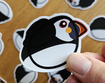 Atlantic Puffin Borb Sticker | Glossy Vinyl Die-Cut