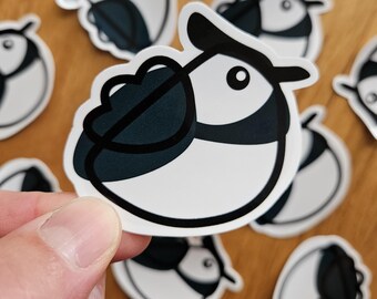 Northern Lapwing Borb Sticker | Glossy Vinyl Die-Cut