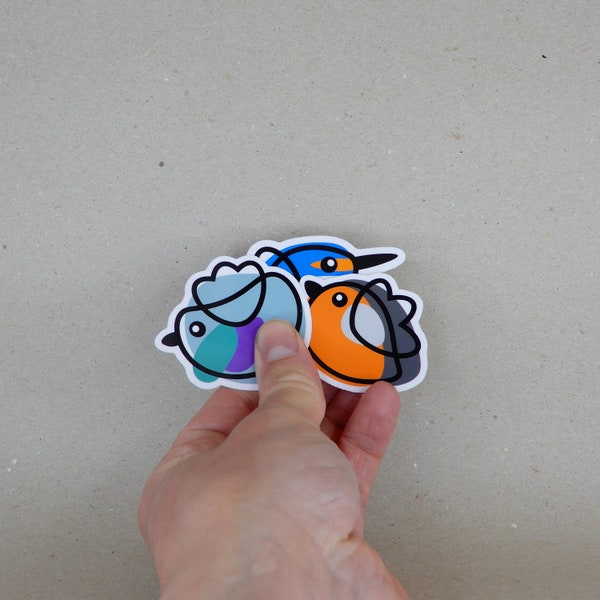 Stickerpack 1 | Pigeon | Kingfisher | Robin