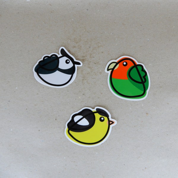 Stickerpack 5 | Northern Lapwing | American Goldfinch | Lovebird