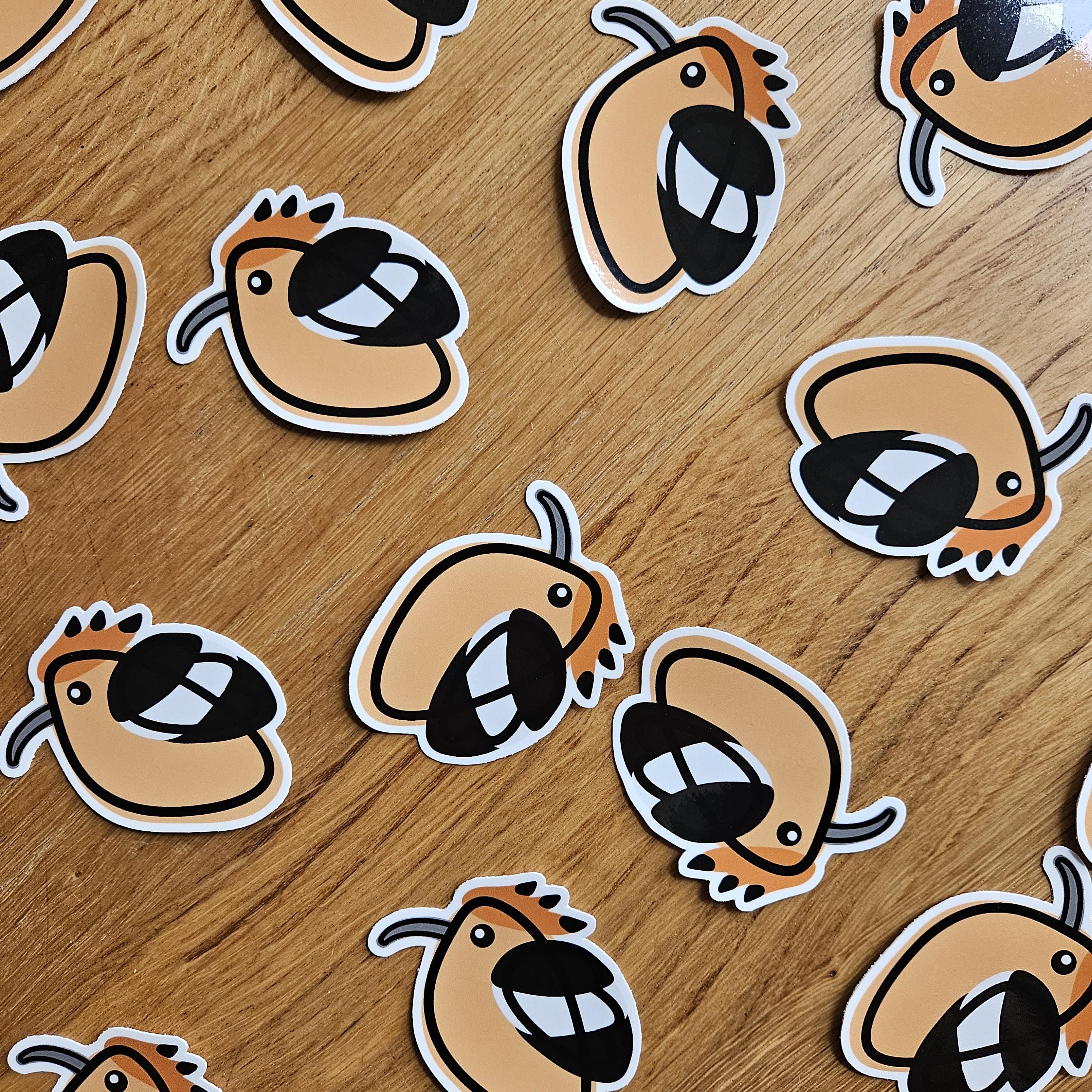 Eurasian Hoopoe Borb Sticker | Glossy Vinyl Die-cut - Etsy