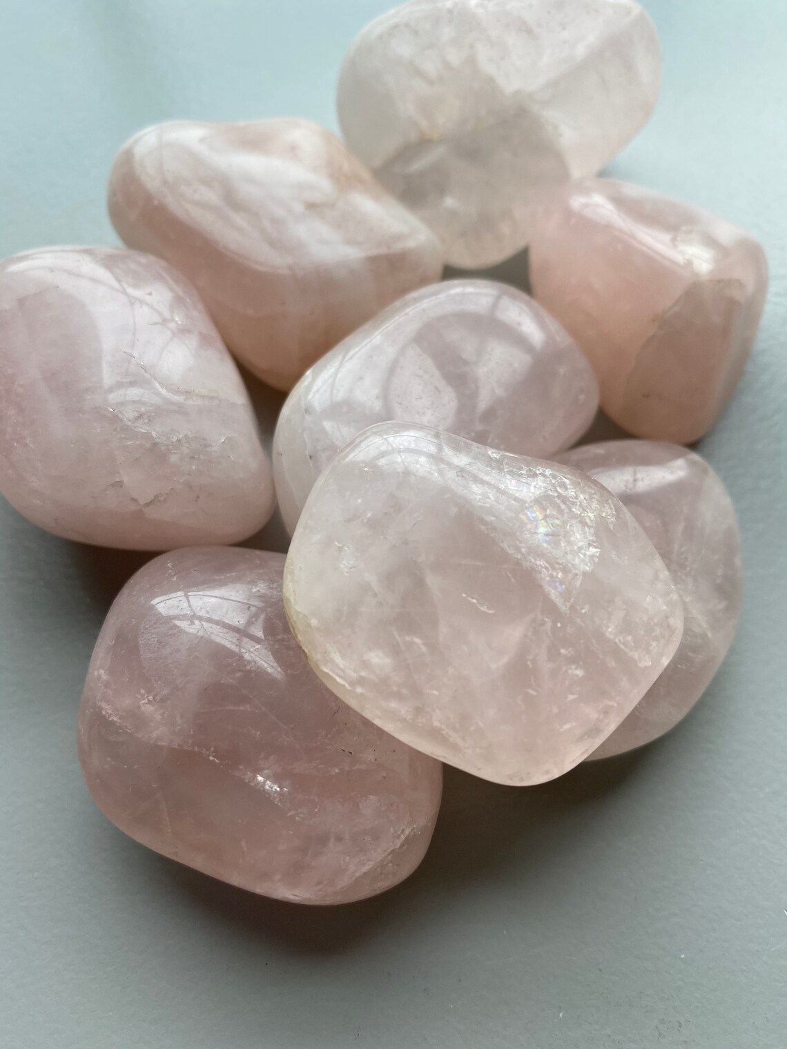 Rose Quartz Crystal Rose Quartz tumbled healing crystals Etsy