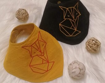 刺繍ファイル 幾何学的なキツネ 10x10