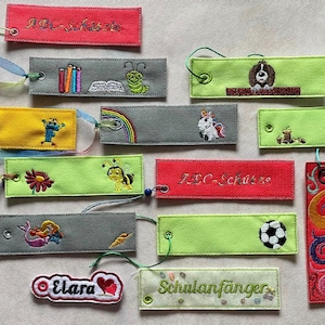 ITH embroidery file bookmark set school beginners 14x14 13x18