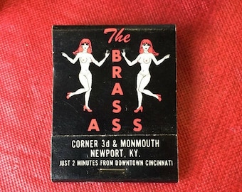 The Brass Ass Newport Kentucky Matches Matchbook Strip Club Hustler Larry Flynt