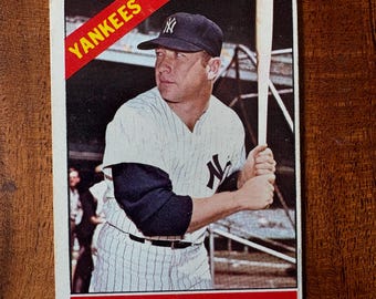 Tarjeta Topps de Mickey Mantle de 1966
