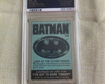 rare 1989 batman cards Topps Series 2 Trading Pack The film is a stable in the DC universe and Michael Keatons Batman will return in the upcoming Flash film. Vintage Rare 1989 Topps Batman