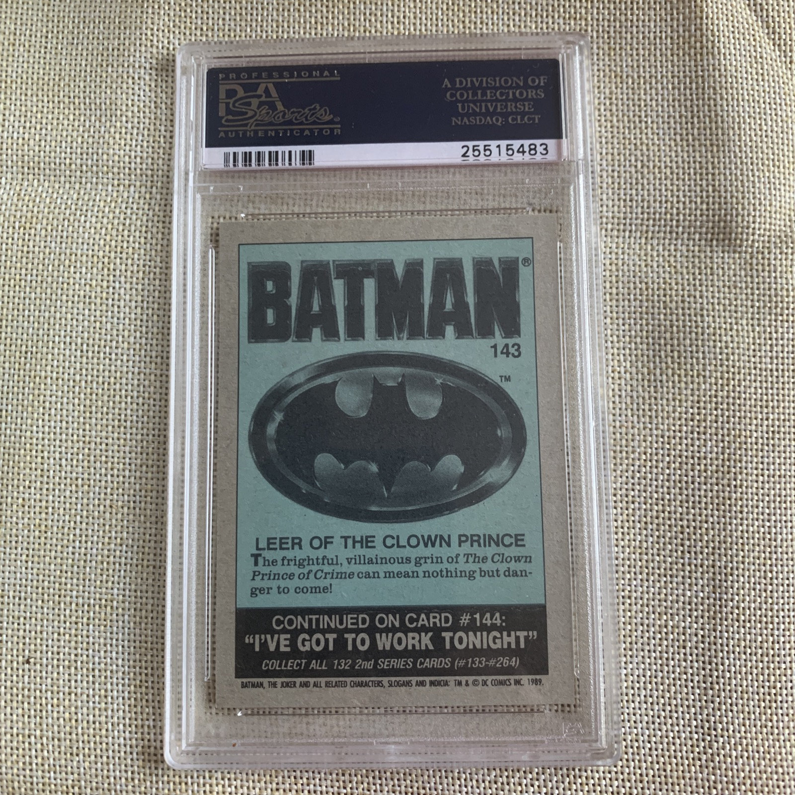 rare 1989 batman cards 1989 Topps Batman Card of Joker Gem Mint 10 only 1