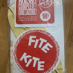 NOS Sealed Vintage Fite Kite Madison Wisconsin