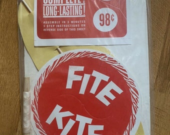 NOS Sealed Vintage Fite Kite Madison Wisconsin