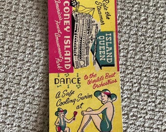 Coney Island Cincinnati Ohio Matchbook Cover