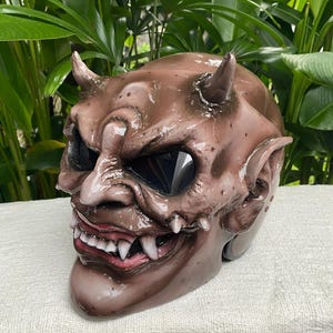 Devil Motorcycle Helmet 3D Monster Helmet Airbrush Helmet