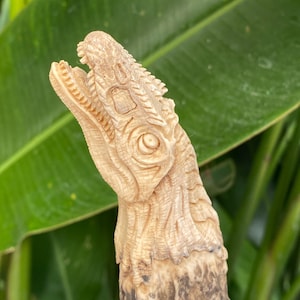 Dragon Knife Handle, Chinese Dragon Carved Knife Handle, Antler Carving, Moose Carving, Moose Handle