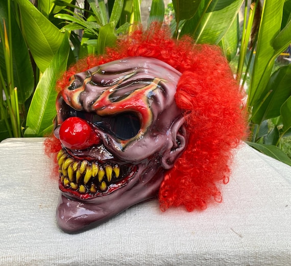 clown dirt bike helmets Motorcycle Helmet Cover - Scary It is scratch and U.V Custom 3D Skull Clown Motorcycle