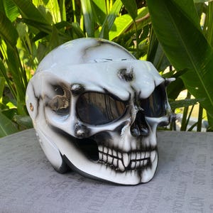 Custom Skull Motorcycle Helmet, 3D Custom Helmet Ghost Rider Helmet