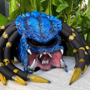 Great Predator Motorcyle Helmet Ocean Blue DOT CERTIFIED
