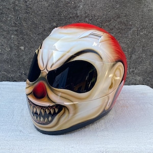Custom Airbrush Motorcycle Helmet Killer Clown DOT approved
