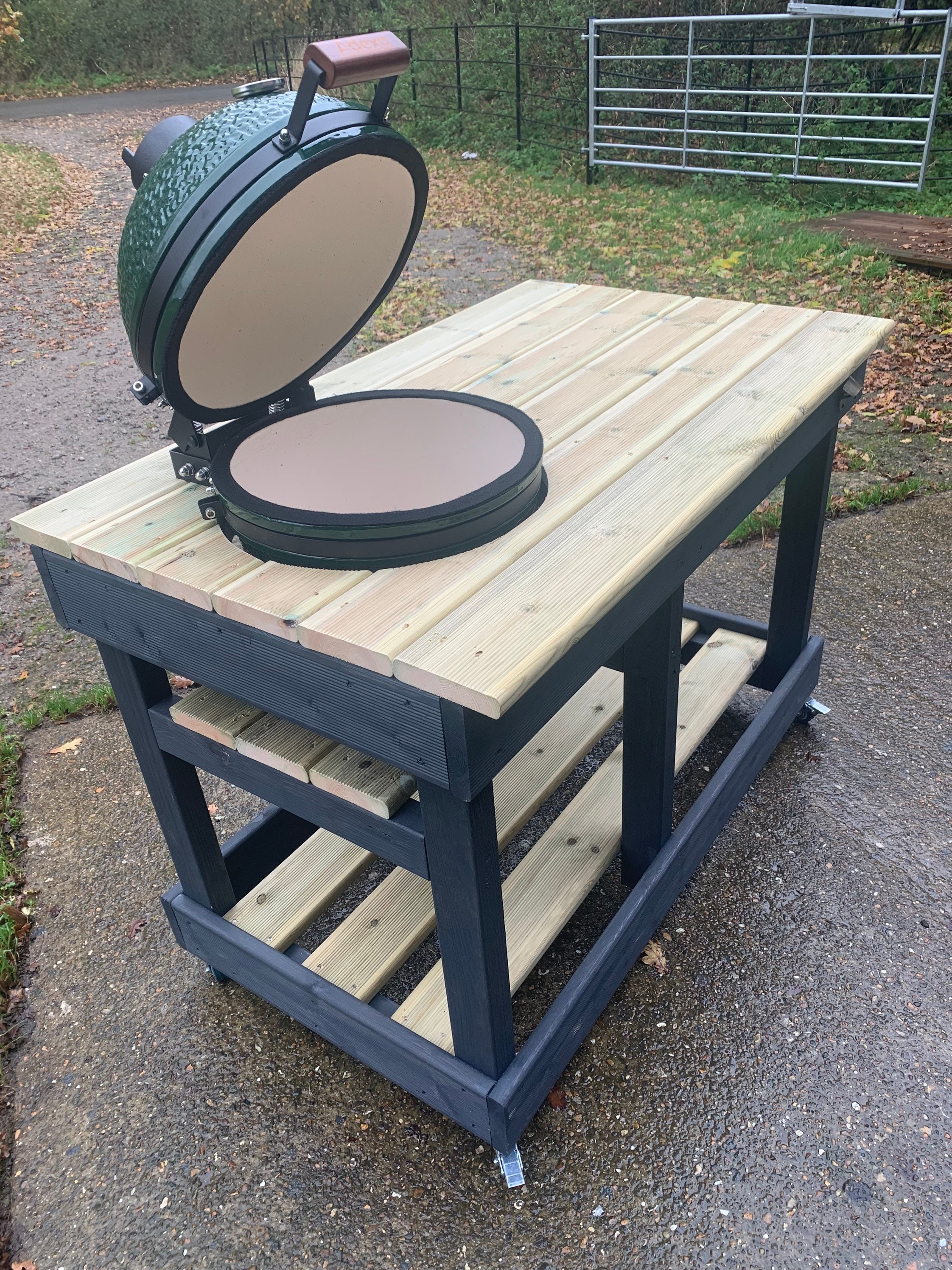 Kamado Grill BBQ Table Etsy UK