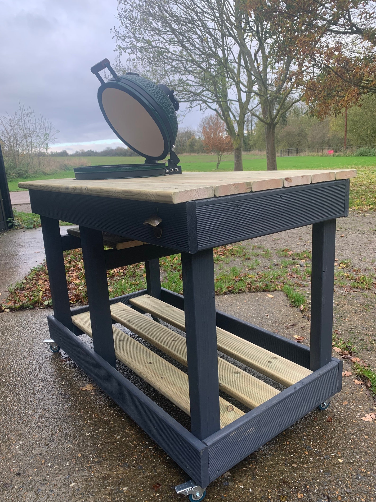 Kamado Grill BBQ Table Etsy UK