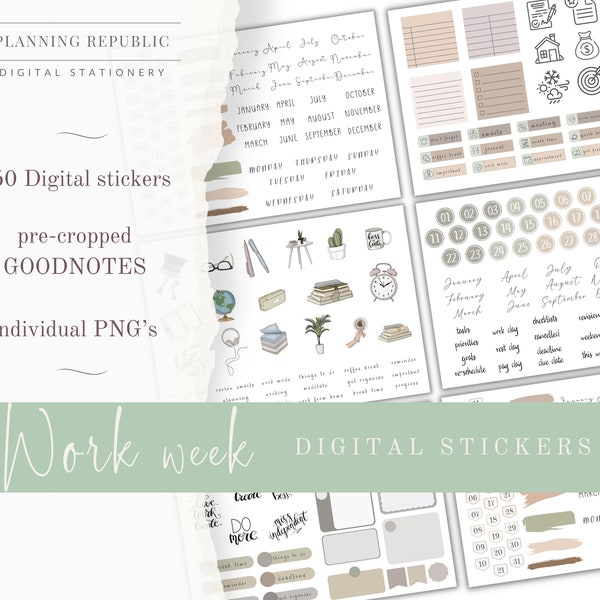 Goodnotes Stickers - Etsy